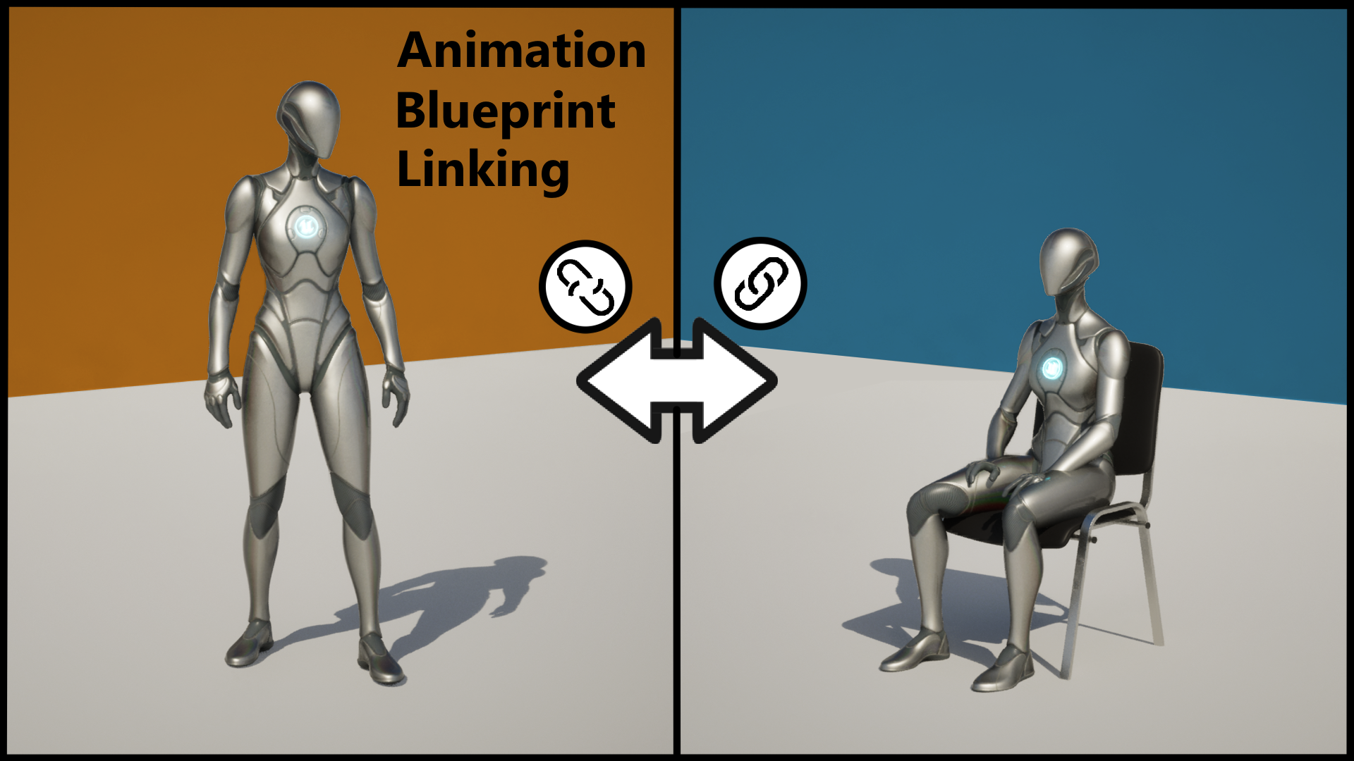 Animation Blueprint Linking Showcase | Fab