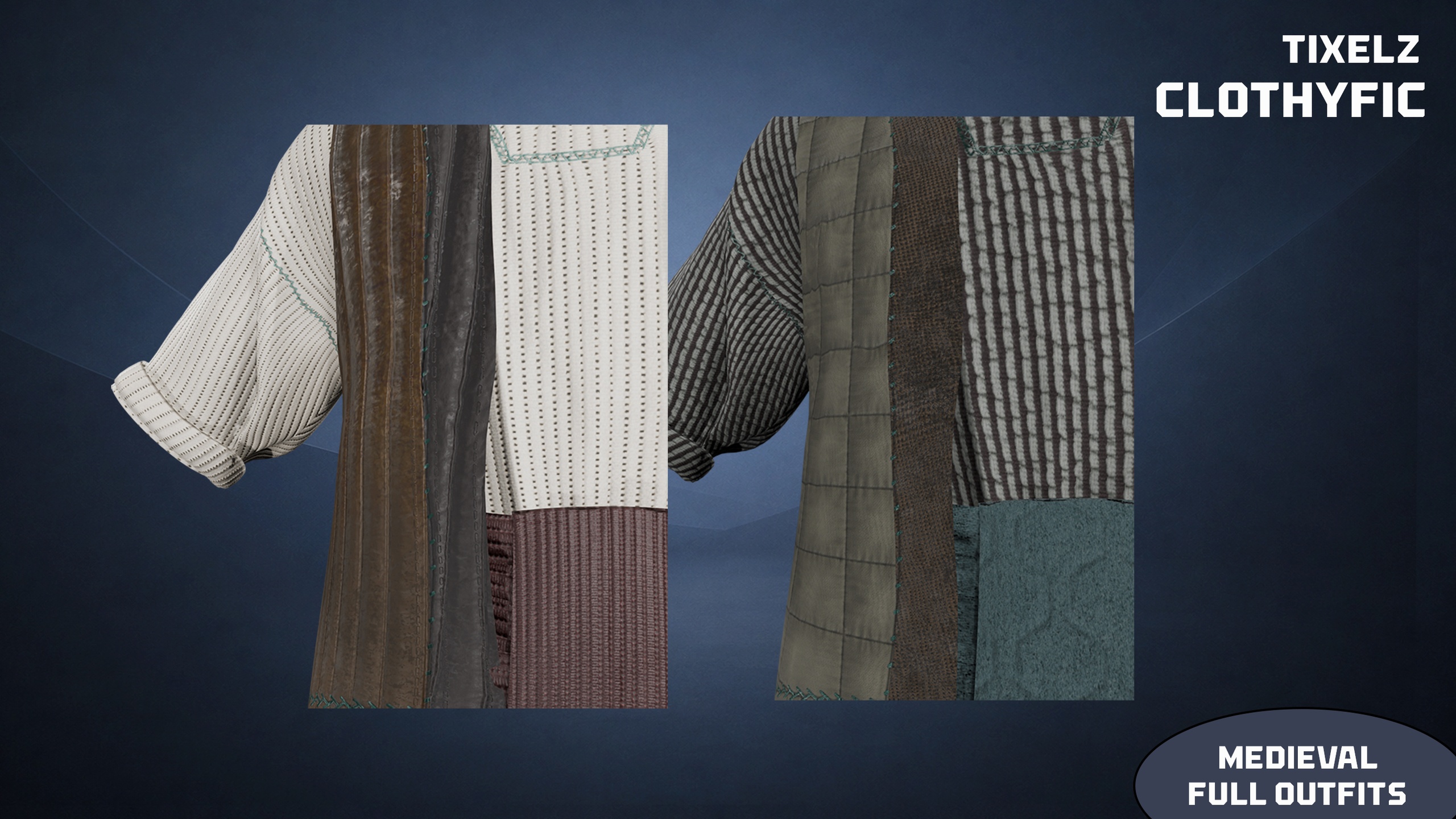 Media 1 for listing Middle Eastern commoner medieval full outfit 10 - clothyfic bundles