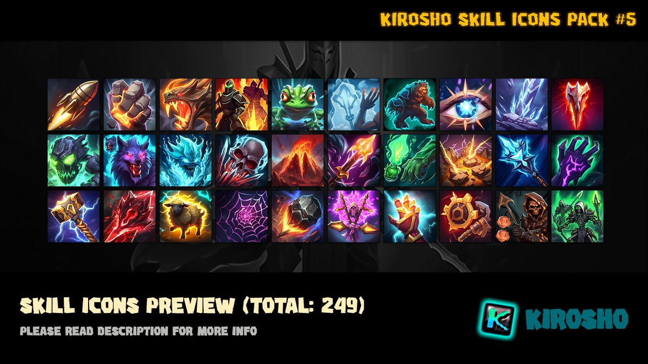 Media 1 for listing Kirosho Skill Icons Pack #5