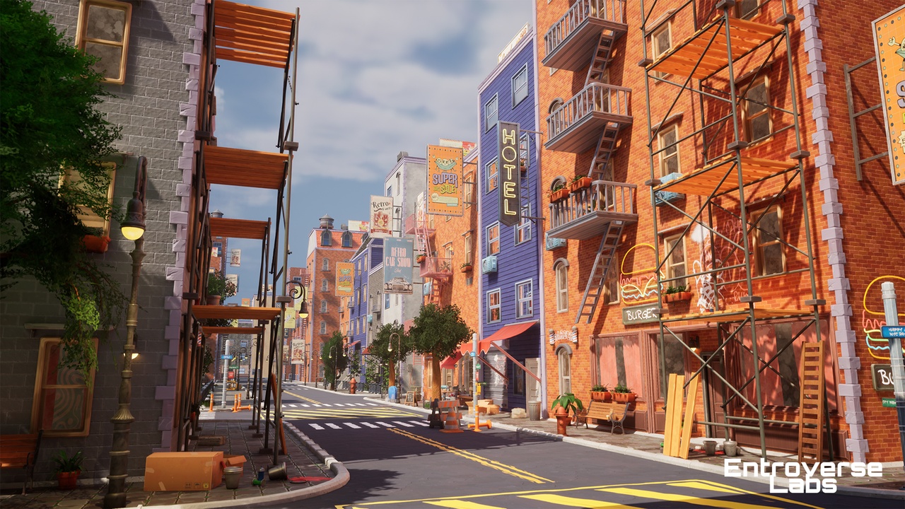 Media 1 for listing Stylized New York Megapack (Exterior + Interior, Cafe, Stylized, Modular NYC)