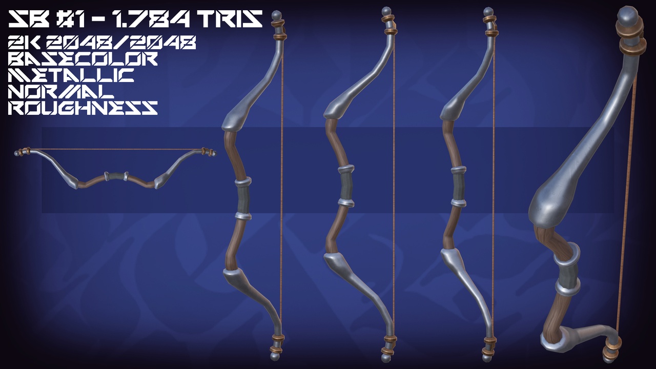 Media 1 for listing Stylized Bows PBR Asset Pack Vol.1