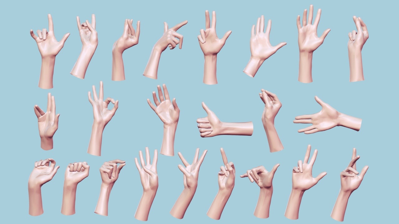 Media 1 for listing 23 Female Single Hand Scans