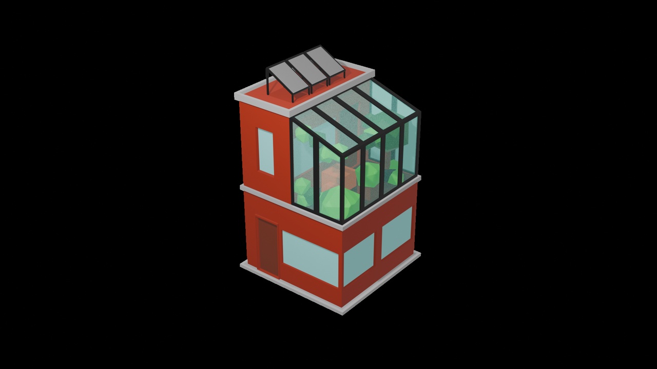 Media 1 for listing Low Poly Solarpunk House