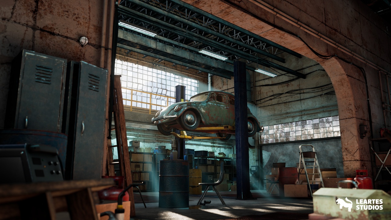 Media 1 for listing Garage Warehouse Environment ( Garage Warehouse Modular Garage Interior 3d )