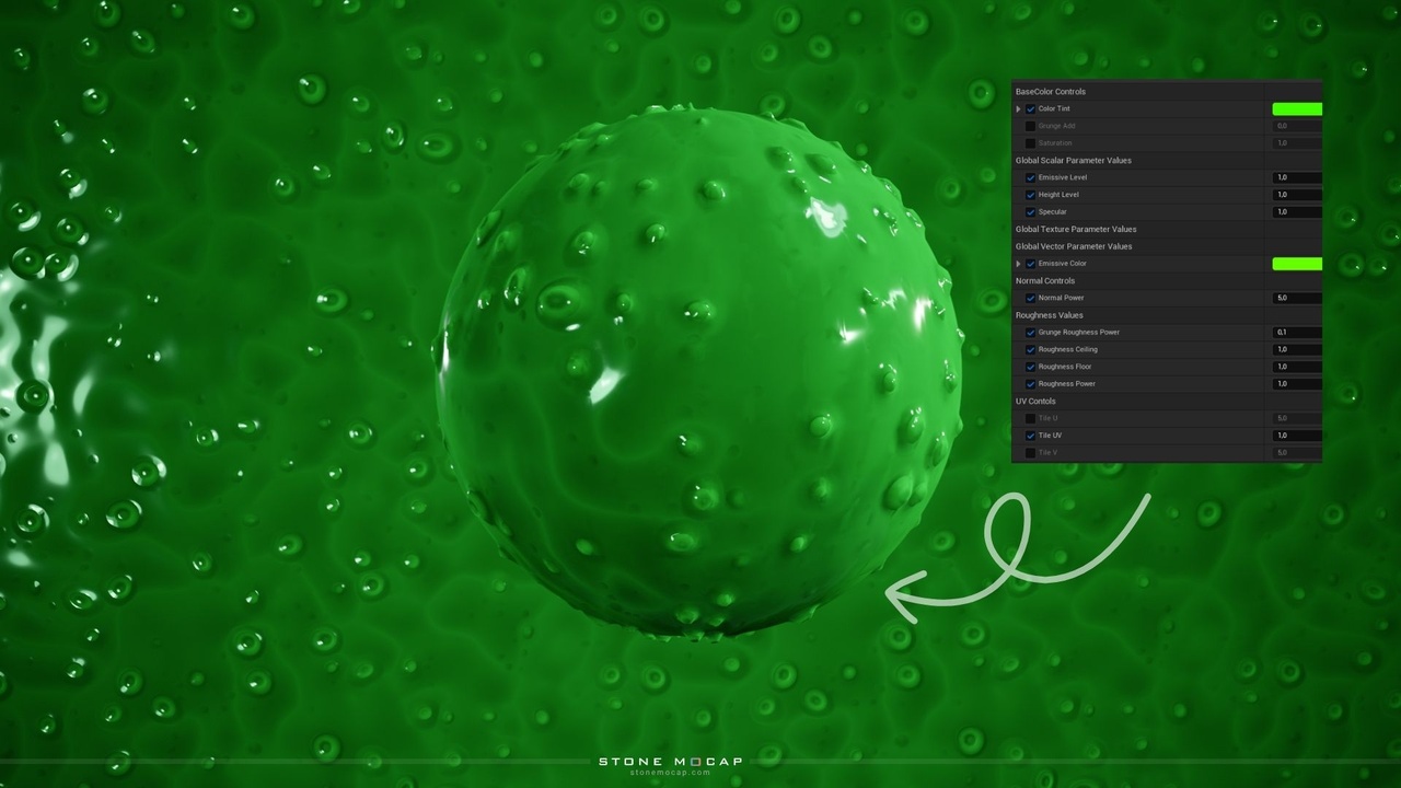 Media 1 for listing Alien Slime – Smart Procedural Material