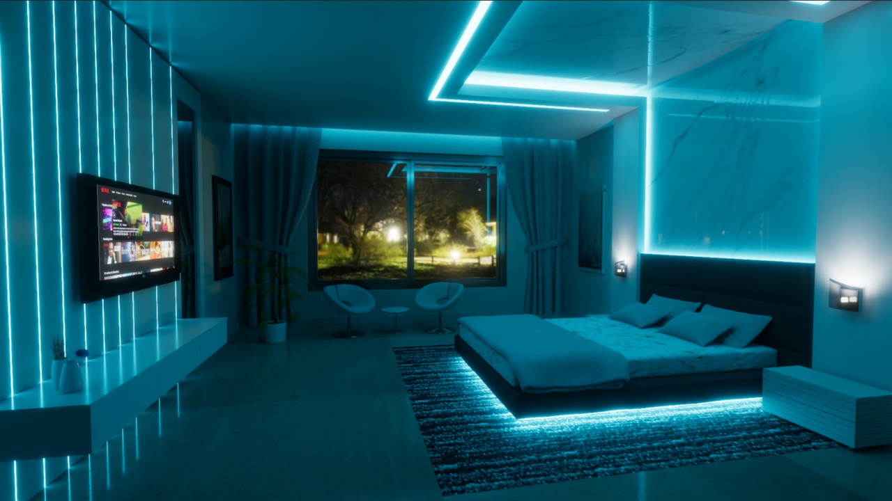 Media 1 for listing Unity HDRP E-sports theme Bedroom Pack