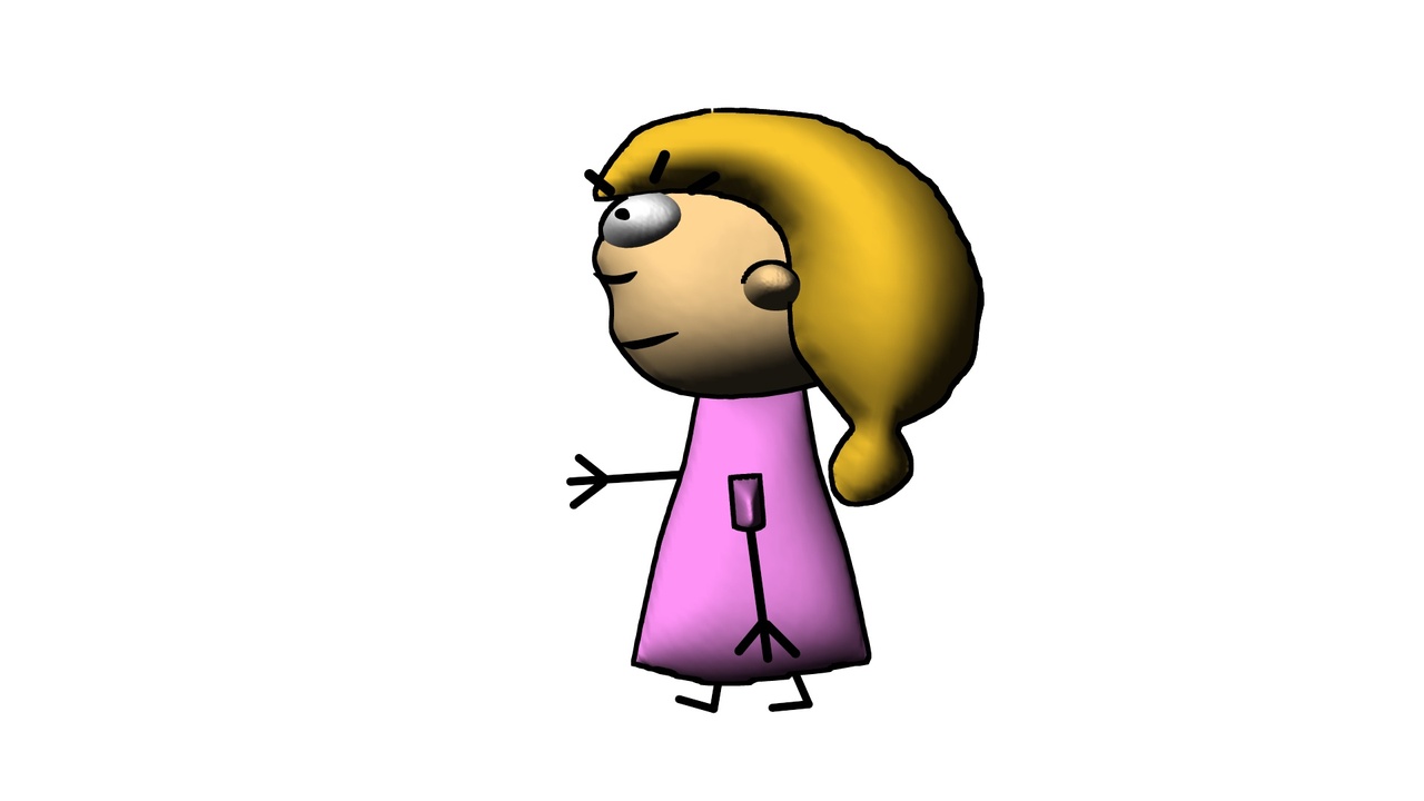 Media 1 for listing Stylized Girl profile - 2.5D Casual Character