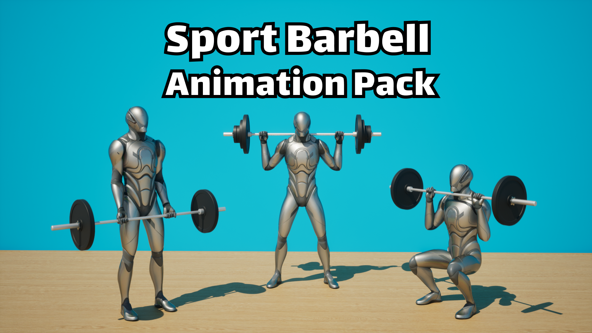 Sport Barbell Animation Pack [Workout|Fitness|Gym|Exercises] | Fab