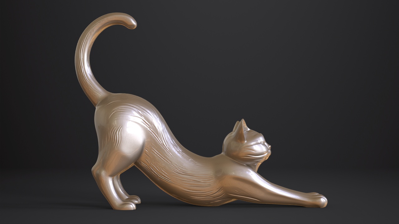 Media 1 for listing Stretching cat sculpture | 3D Print model