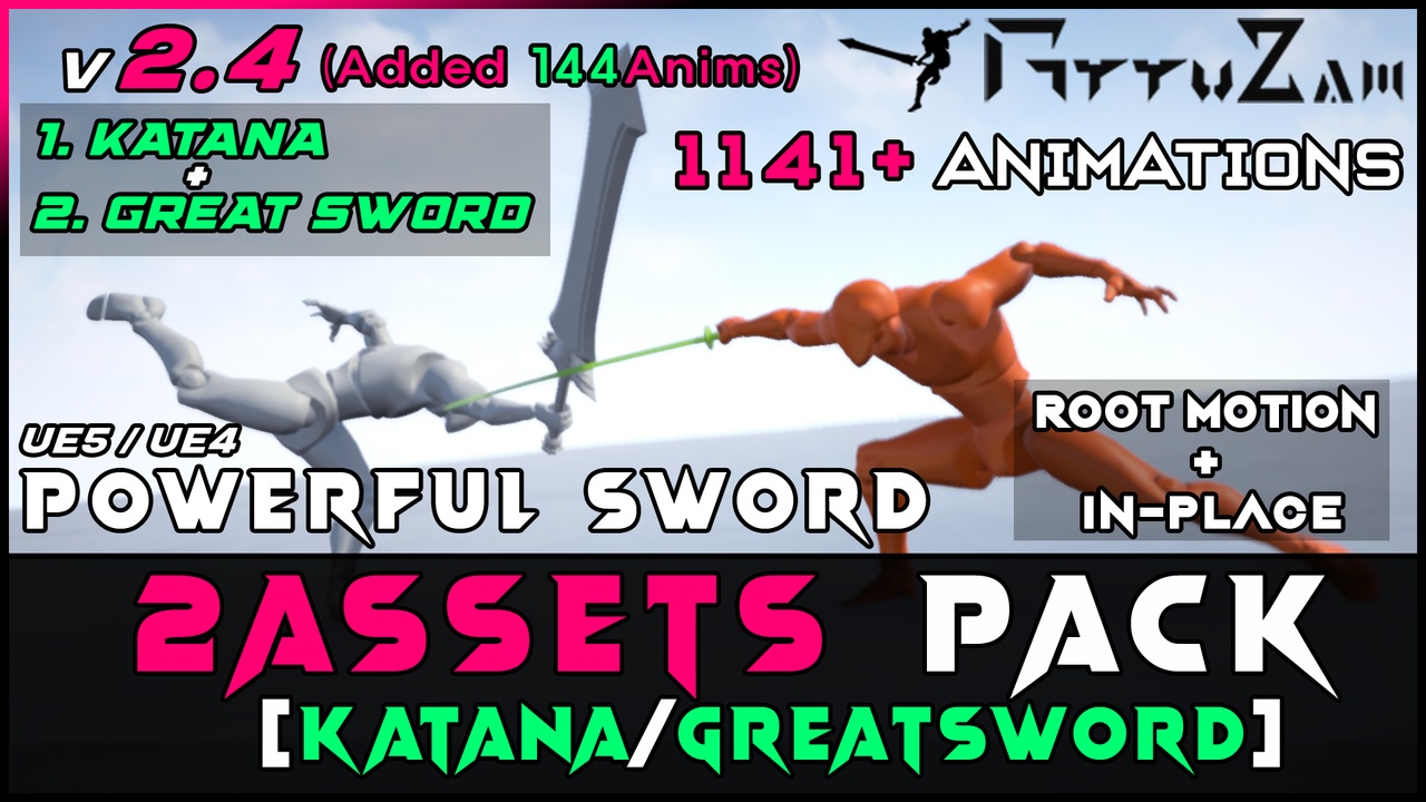 Media 1 for listing 2 Assets Powerful Sword Pack