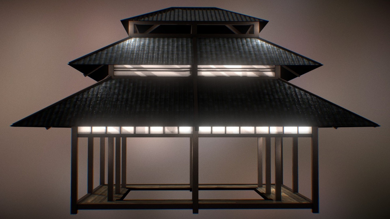 Media 1 for listing VR Japanese Tiled Roof