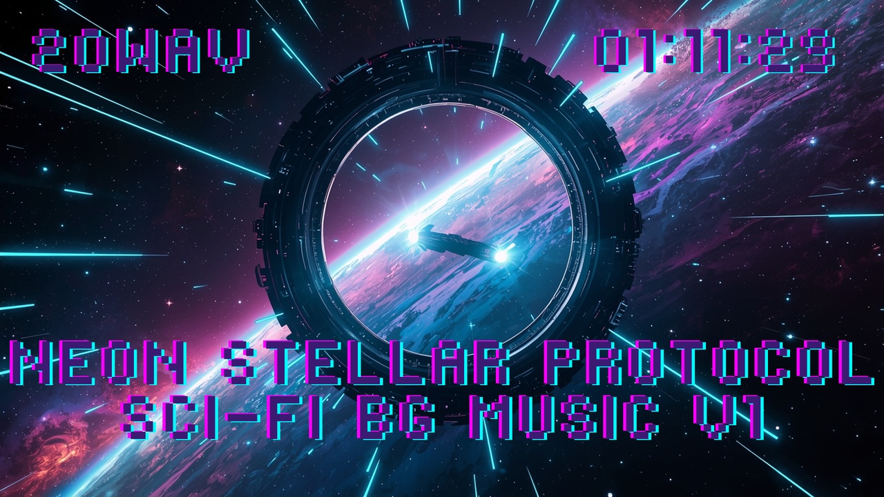 Media 1 for listing NEON STELLAR PROTOCOL Sci-Fi BG Music V1