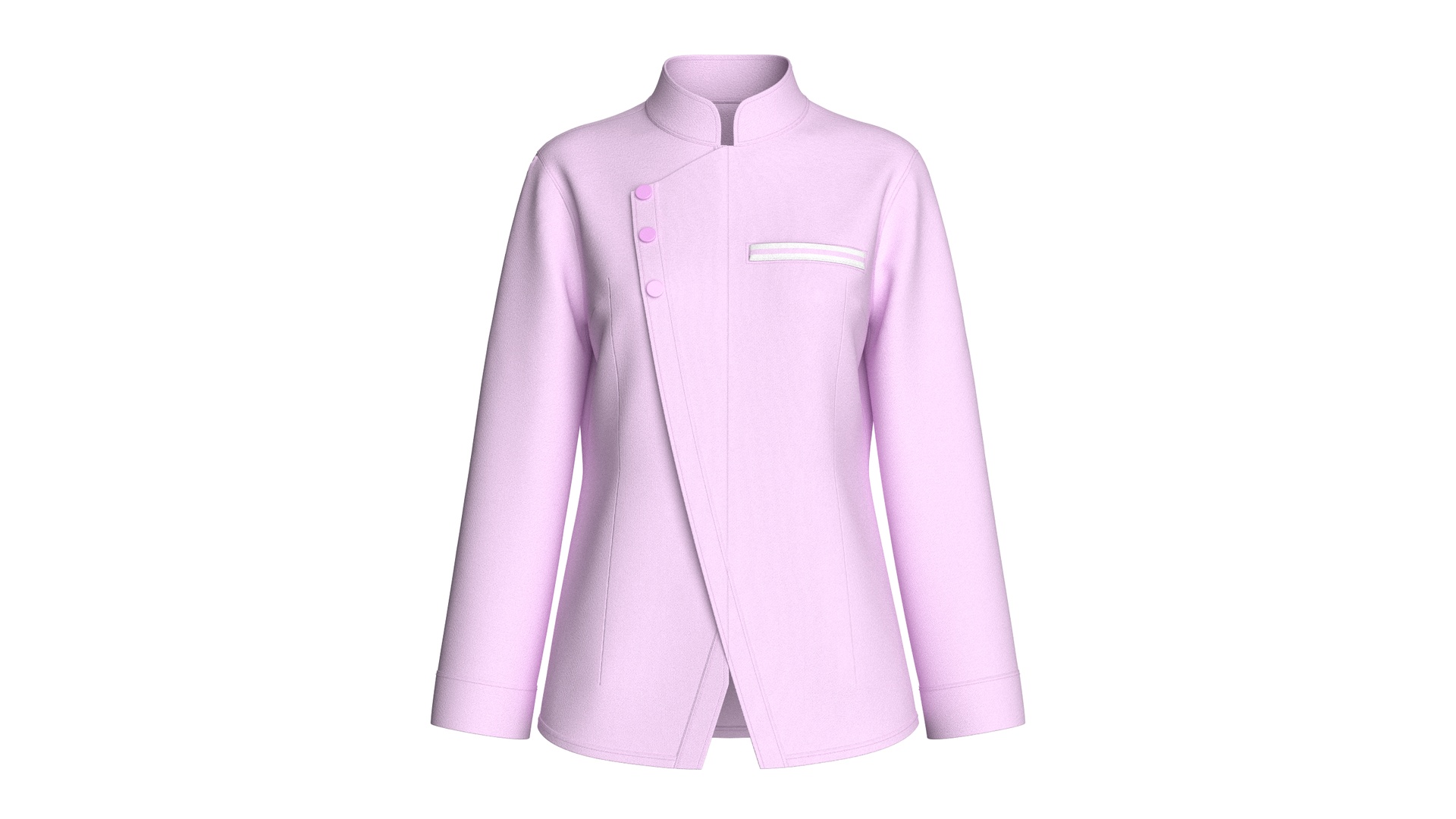 Media 1 for listing Girls Side Button - Up Chef Coat | High Poly