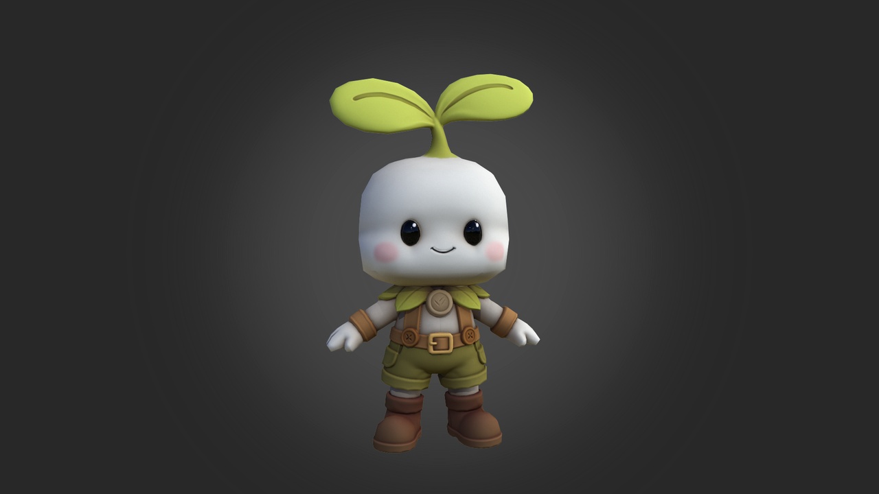 Media 1 for listing Cute Garden Friends – Stylized Chibi Characters Bundle