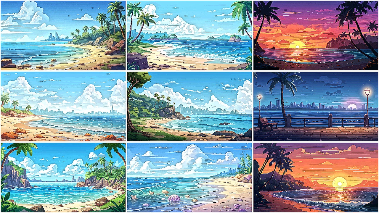 Media 1 for listing BACKGROUND - Pixel Beach 1