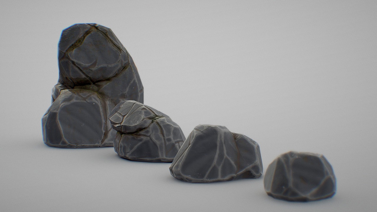 Media 1 for listing Stylized Rocks