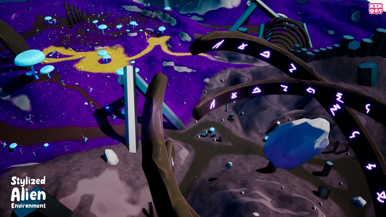Media 1 for listing Stylized Alien Environment - Alien Planet - By Kekdot