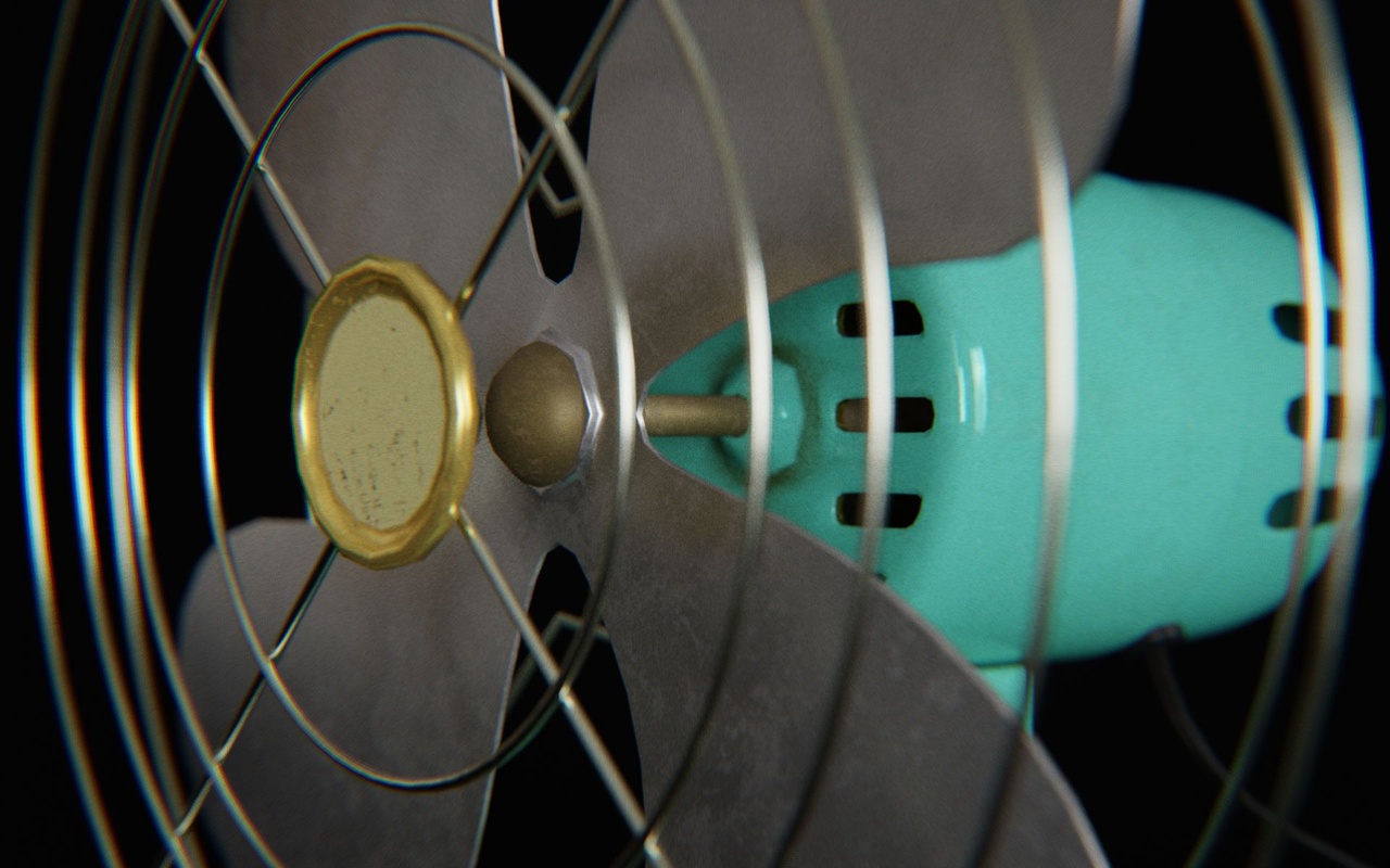Media 1 for listing Old Electric Fan 3d Model