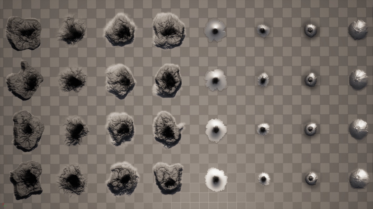Media 1 for listing Bullet Hole Decals Pack