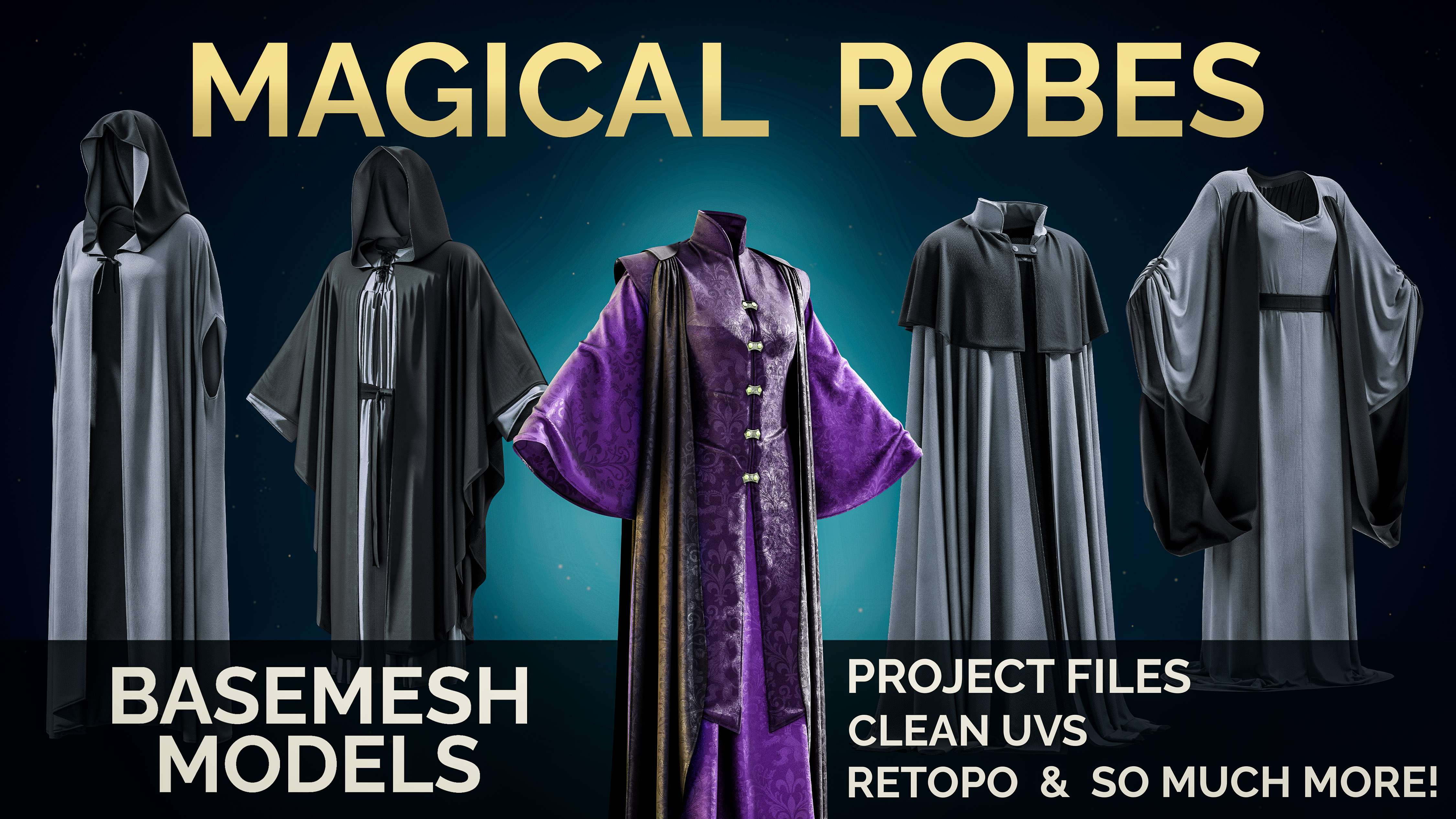 Magicians Robe Pattern 10+ Wizard & Magician Robes & Cloaks + Metahuman Guide | Fab