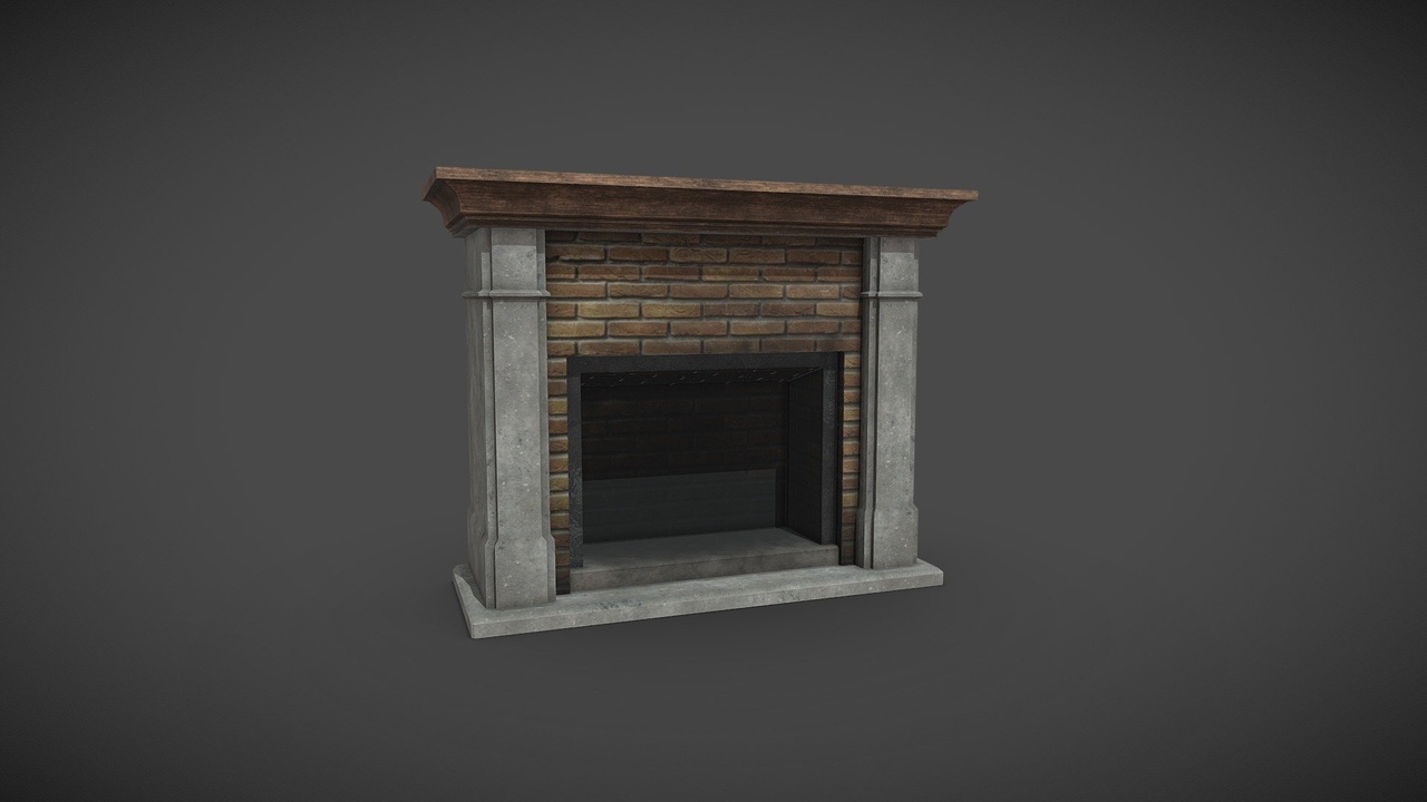 Media 1 for listing Fireplace Low-poly