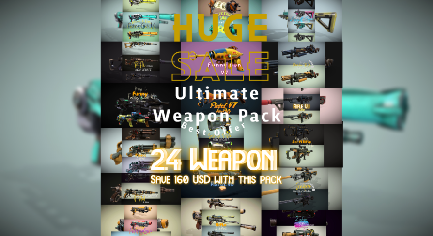 Ultimate Weapon Pack (24 Weapon) | Fab