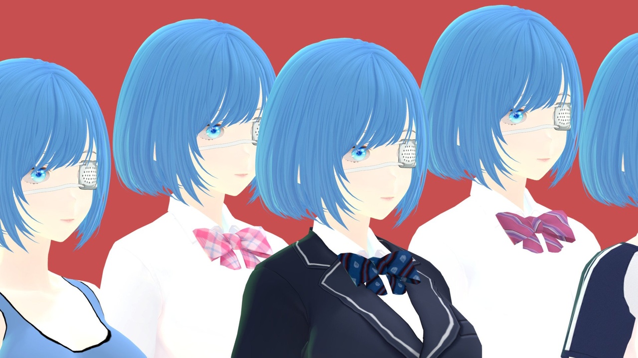 Media 1 for listing Anime PSYCHO School Girl - (Character Pack)