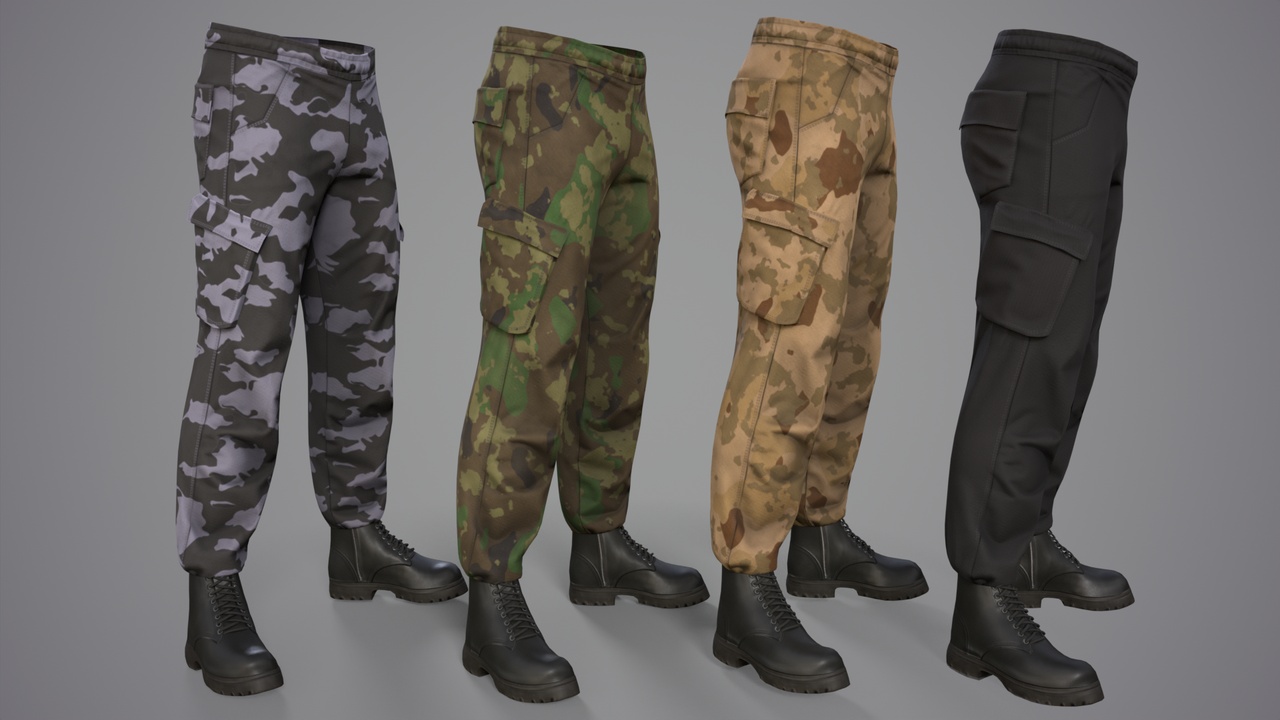 Media 1 for listing Tactical Cargo Pants & Boots 01