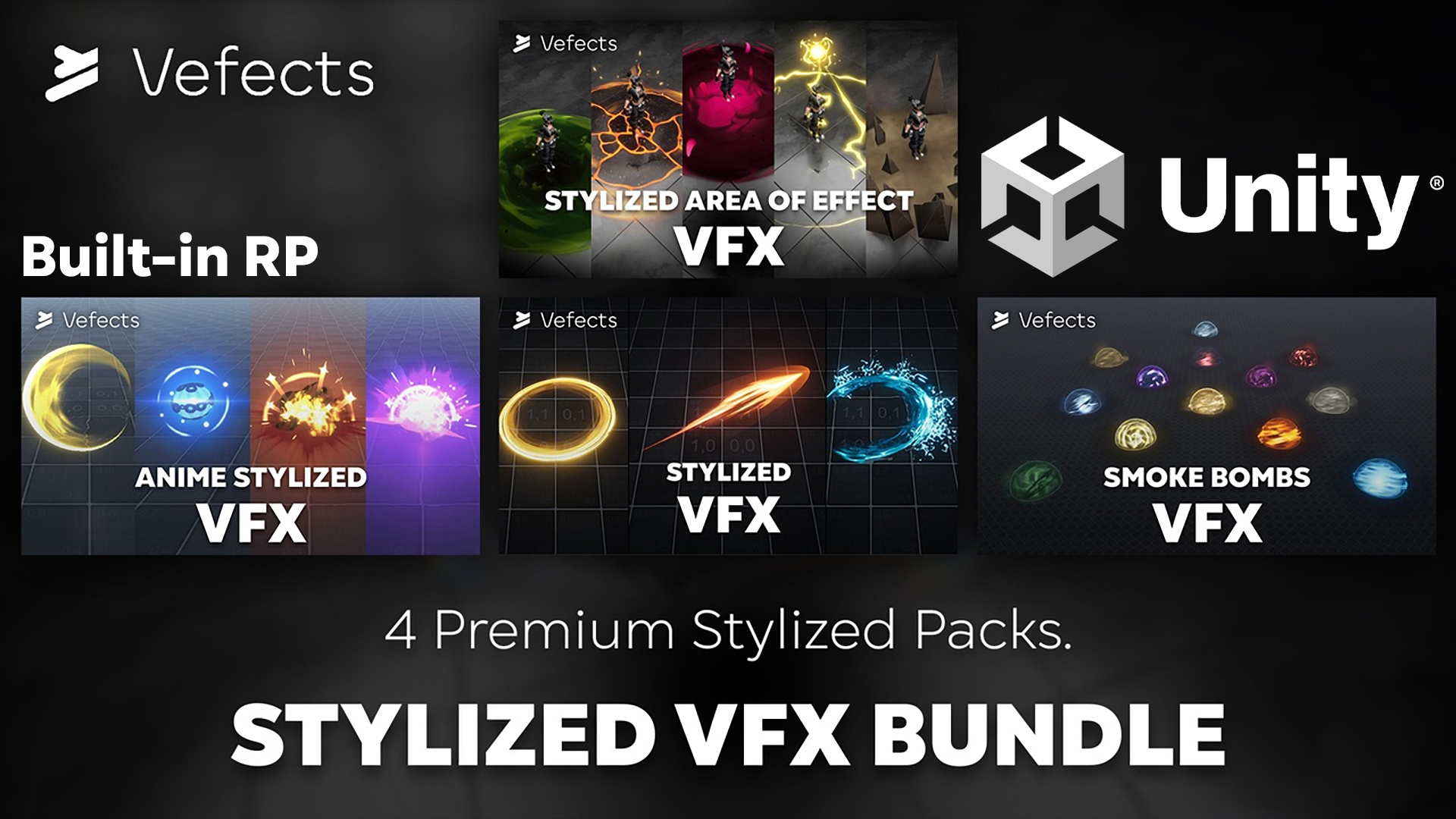 Unity BIRP Stylized VFX Bundle | Fab