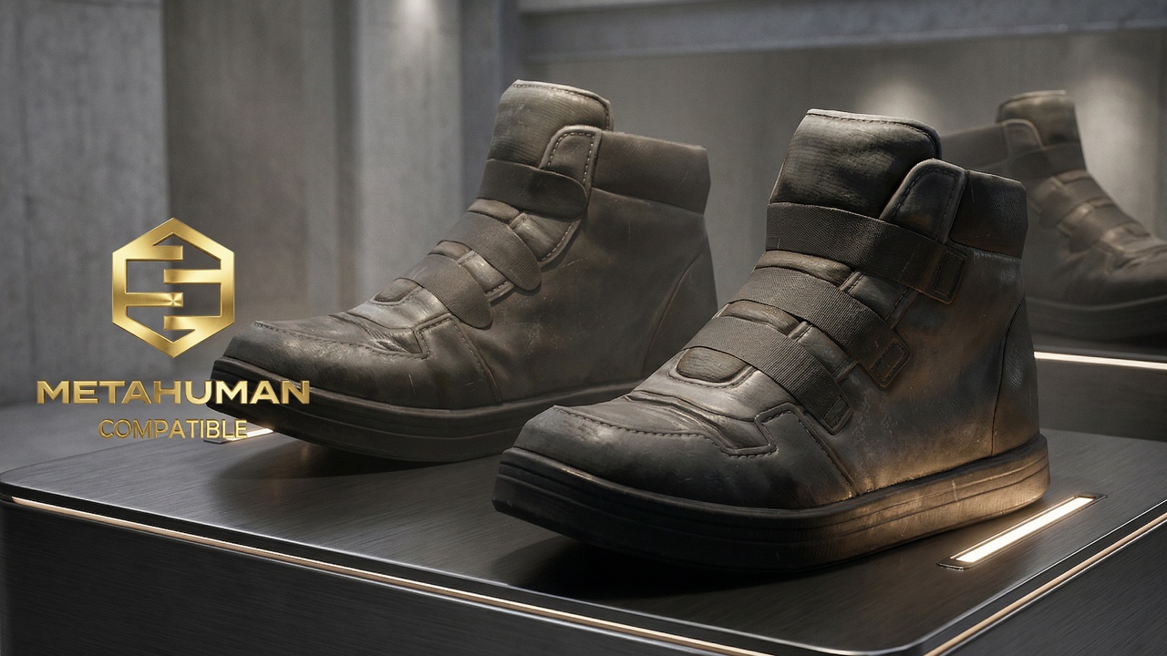 Media 1 for listing Distressed Strap Fastened High Top Utility Boots with Padded Collar and Urban So