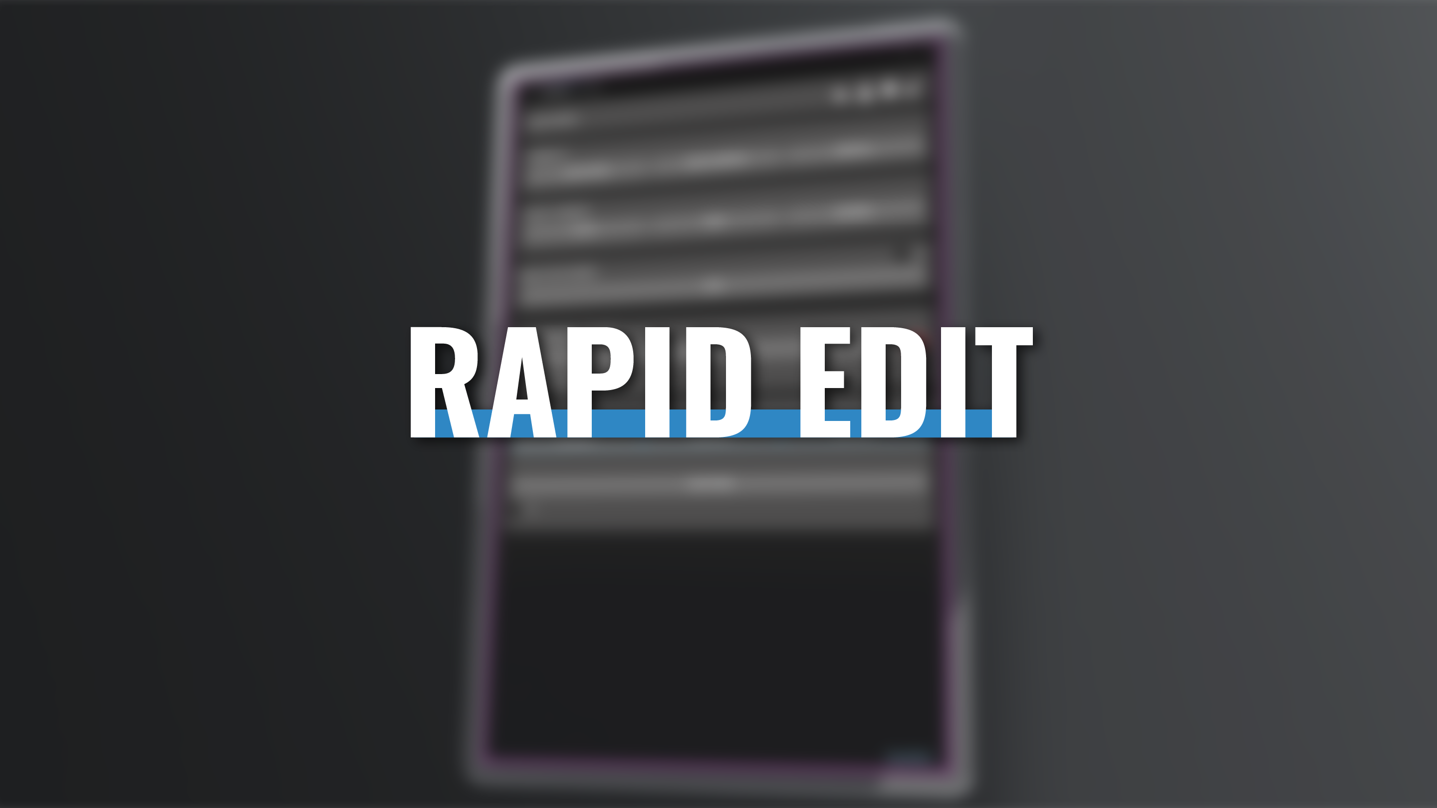 RapidEdit – Editor Utility Toolkit for Unreal Engine | Fab