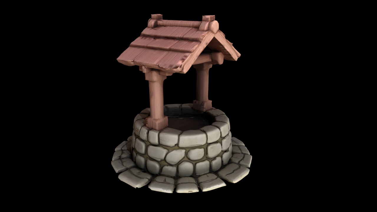 Media 1 for listing 🪣 Stylized Stone Water Well