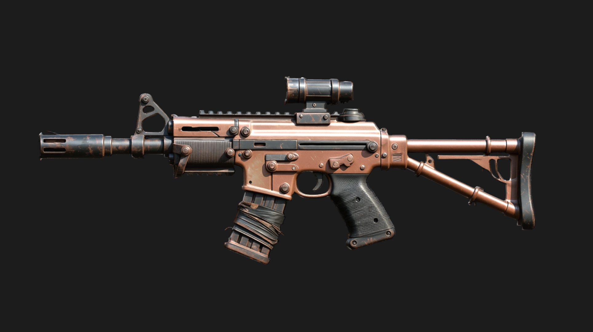 Post-Apocalyptic Assault Rifle | Fab