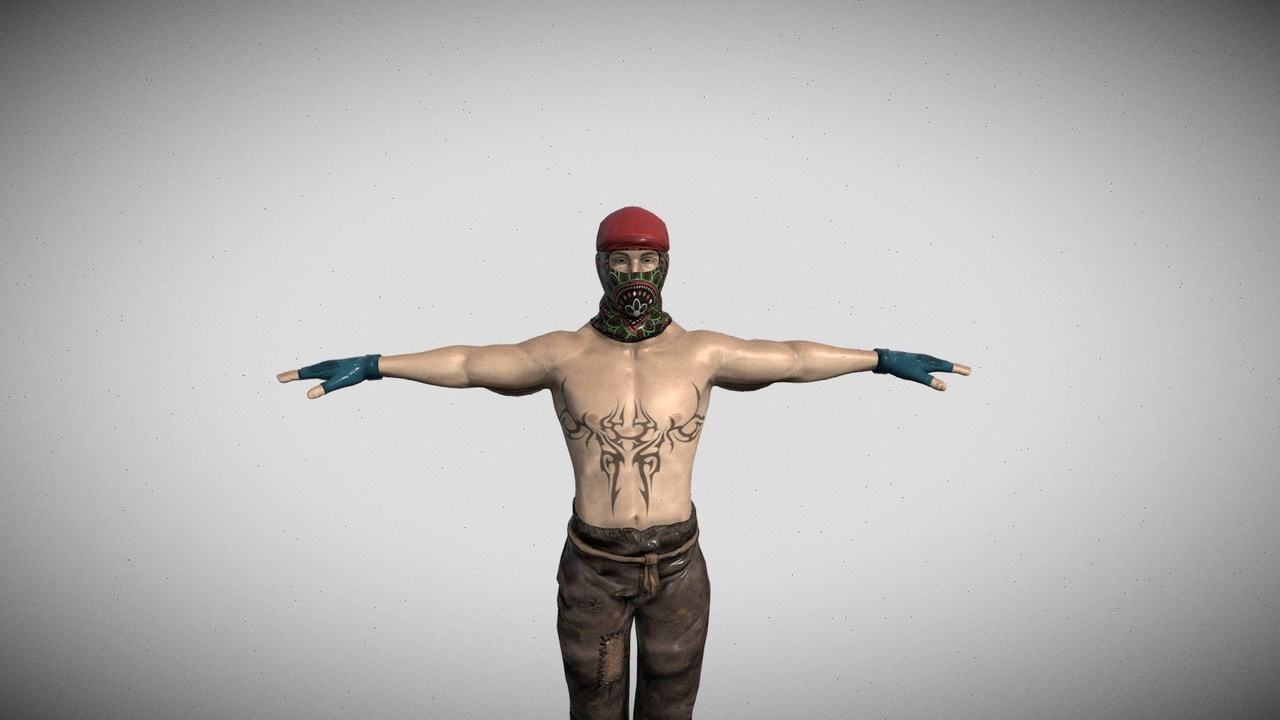 Media 1 for listing Street Gangster | Realistic 3D Character Model