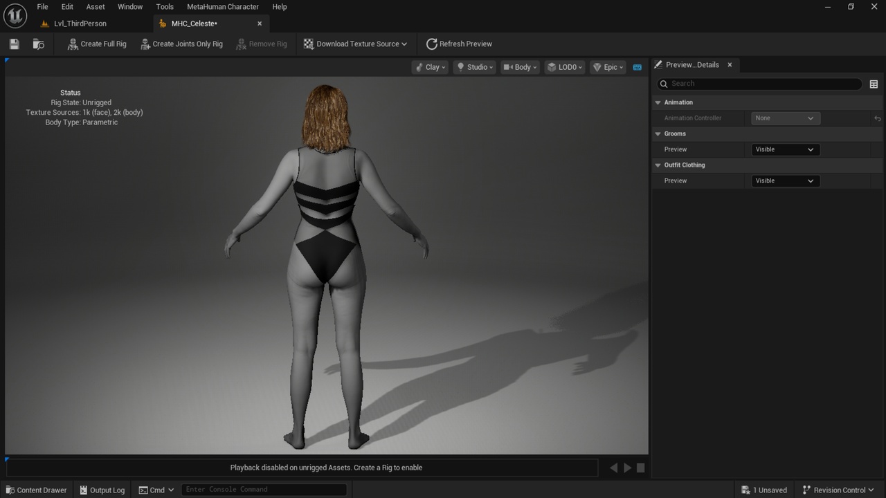Media 1 for listing SwimSuit 03 for MetaHuman - MHPKG