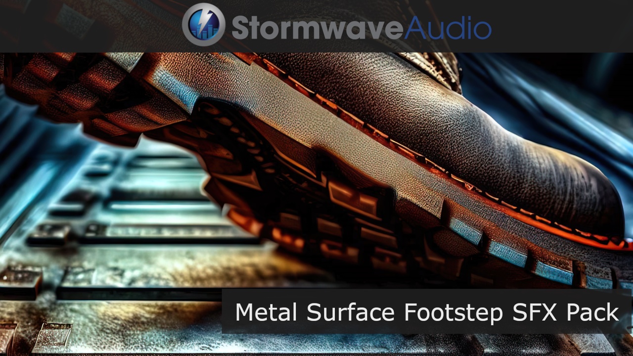 Media 1 for listing Metal Surface Footstep Pack