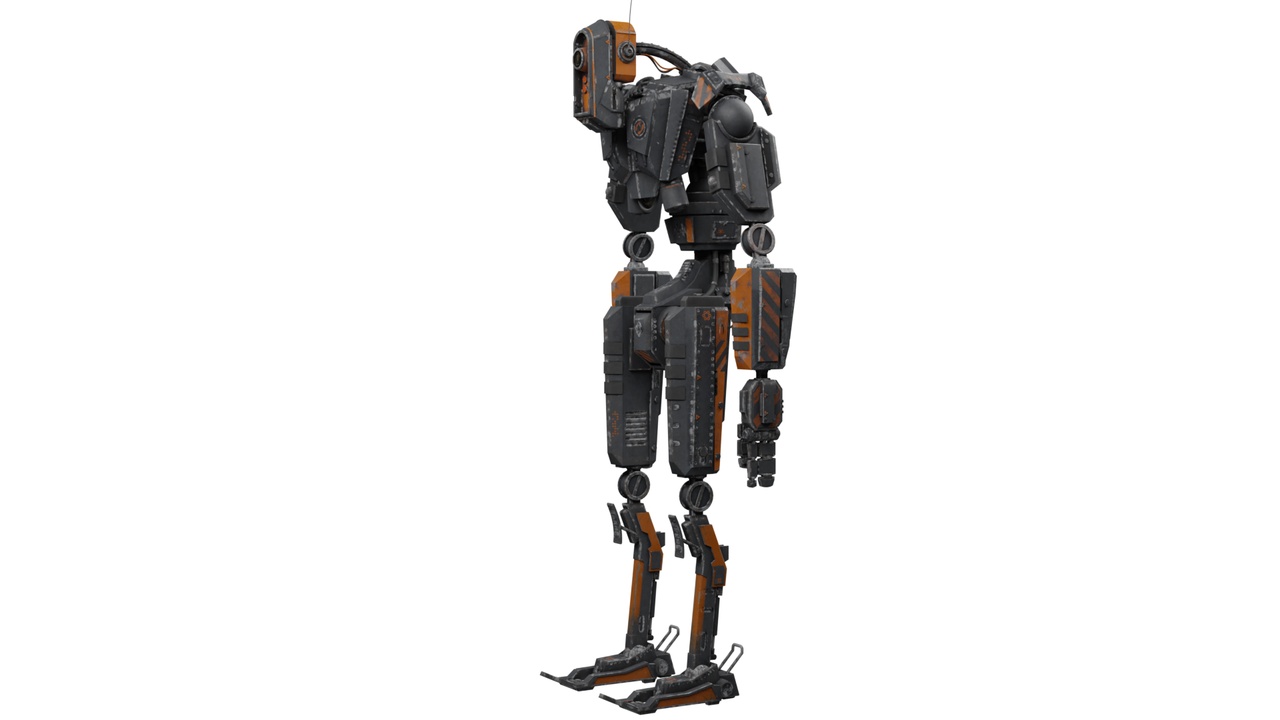 Media 1 for listing Rigged Sci-Fi Recon Robot (3D Model)