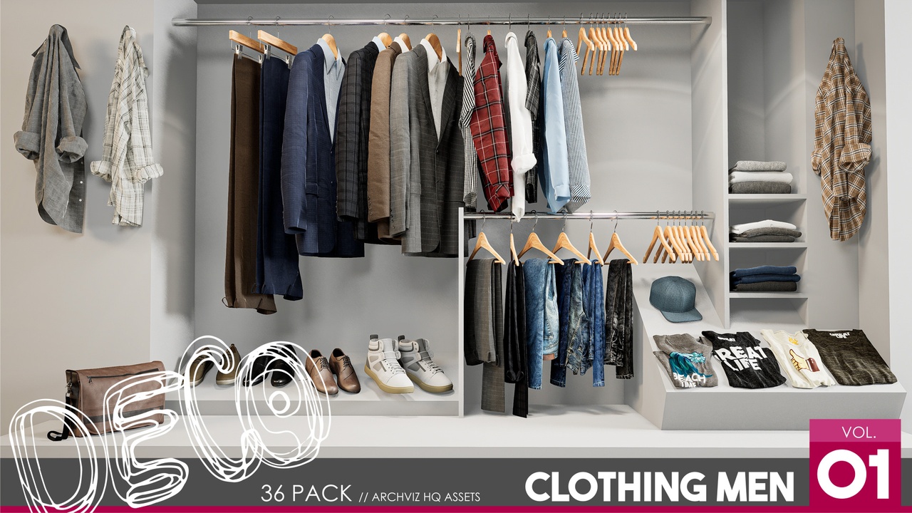 Clothing Men Vol. 1 제품 등록을 위한 미디어 1개