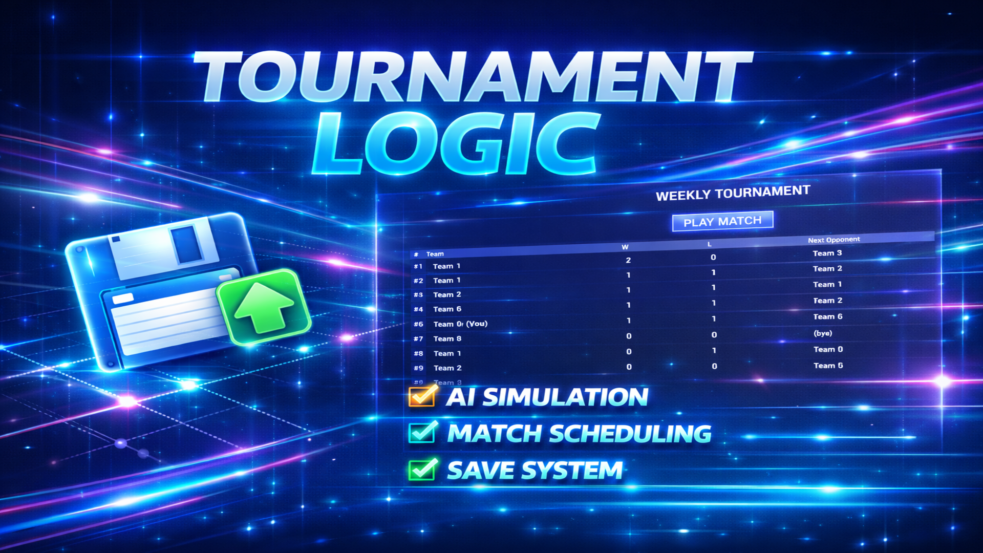 Smart Tournament System with AI Matches | Fab