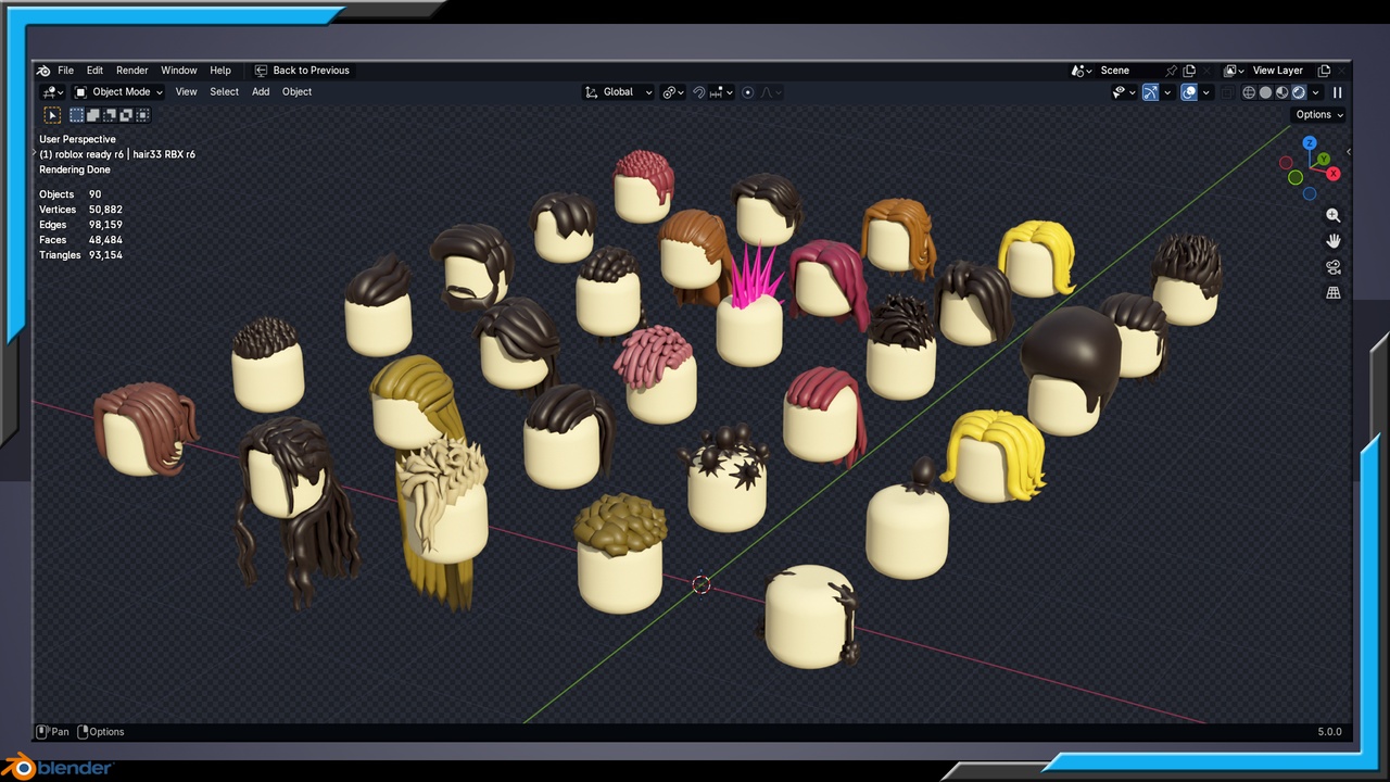Media 1 for listing 30 Haircuts for ROBLOX Character r6