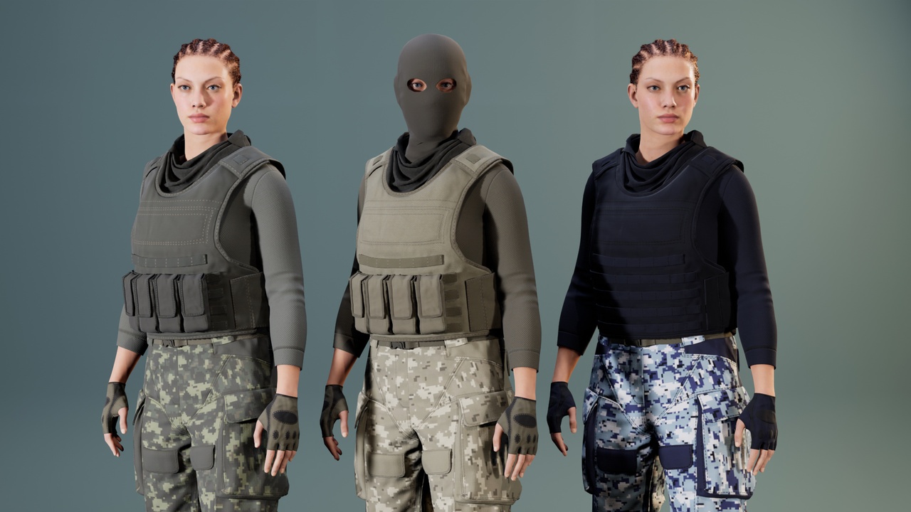 Media 1 for listing Tactical Clothing Vol 3 (Metahuman clothing)