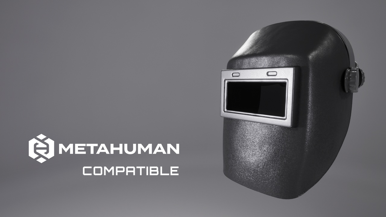 Media 1 for listing Welding Mask | Welder Outfit | MetaHuman Compatible