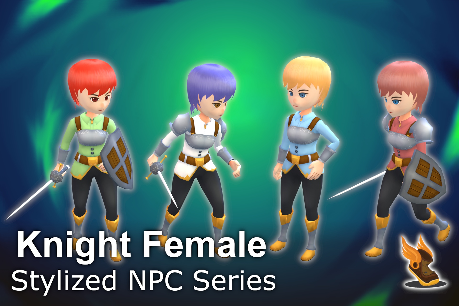 Media 1 for listing Stylized NPC - Knight Female