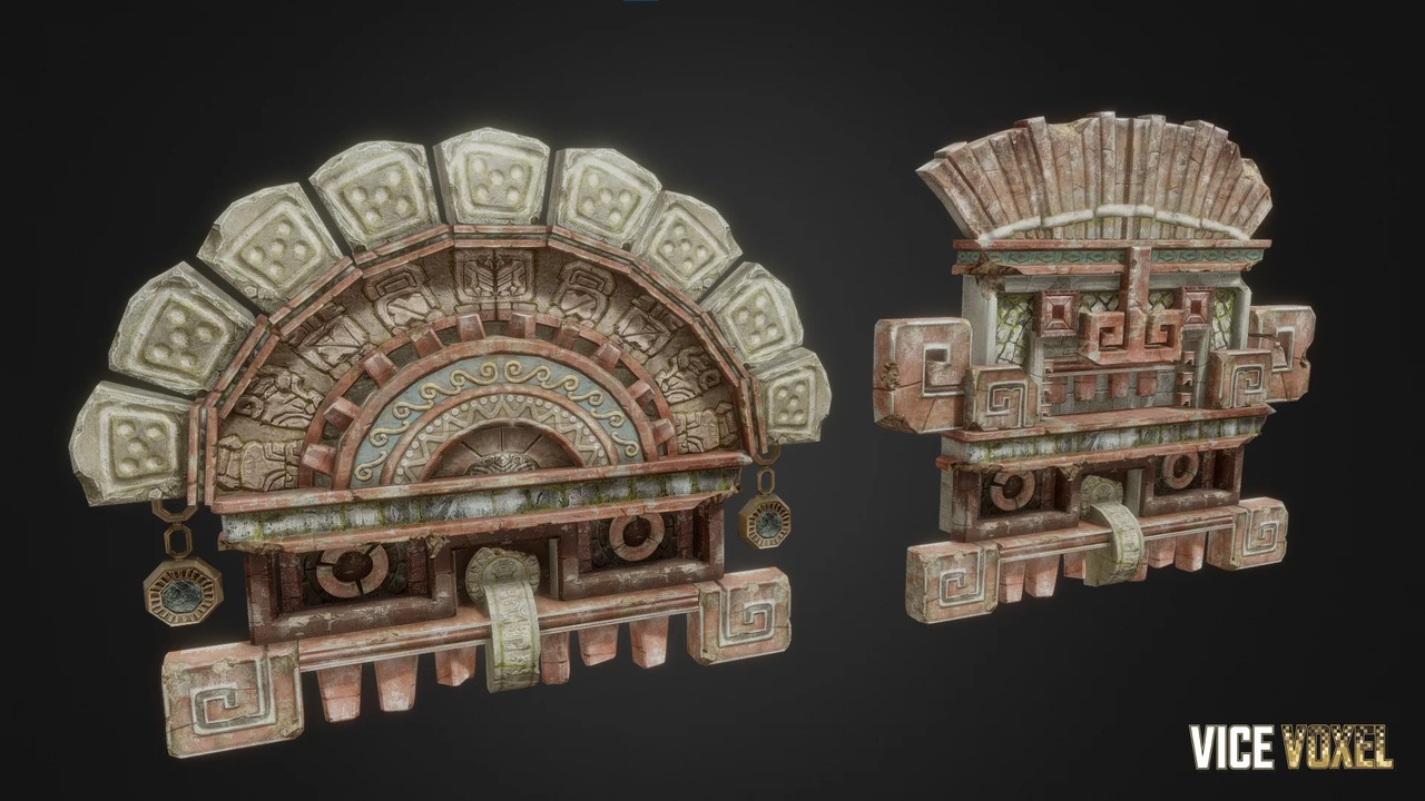 PBR Ancient Gate Face | Fab