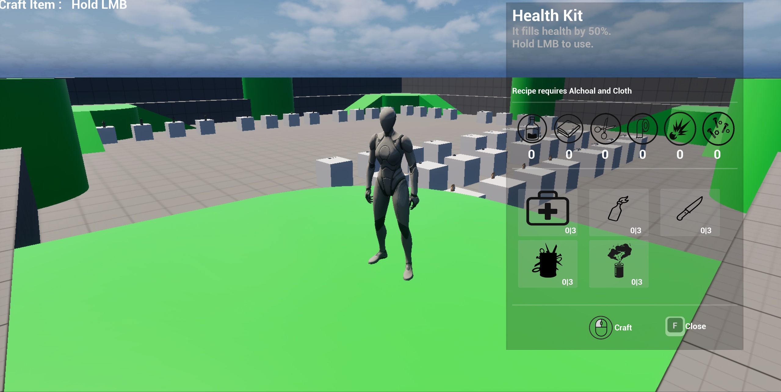 Media 1 for listing Advanced Modular Inventory & Crafting System , & Basic Interaction System