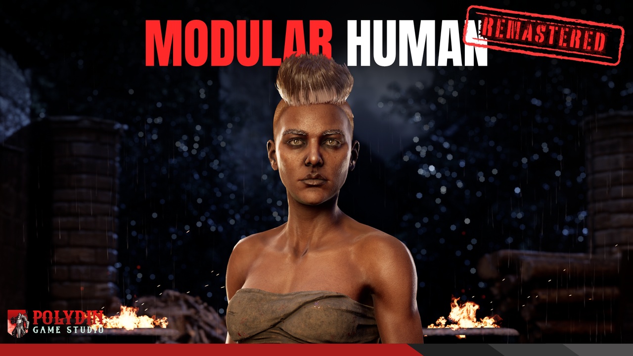 Media 1 for listing Mercenary - Modular Female Human Fantasy Collection