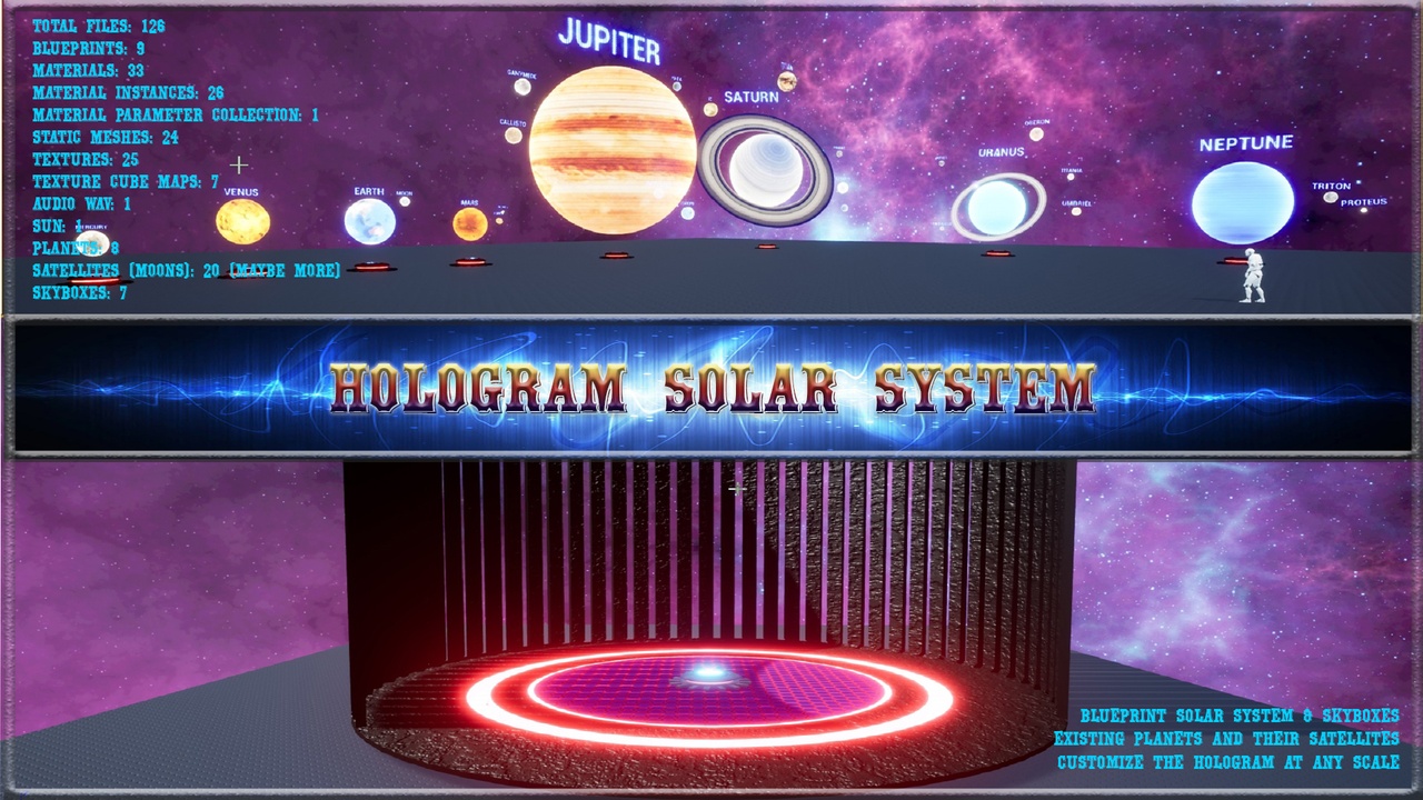 Media 1 for listing Hologram Solar System Ver.1