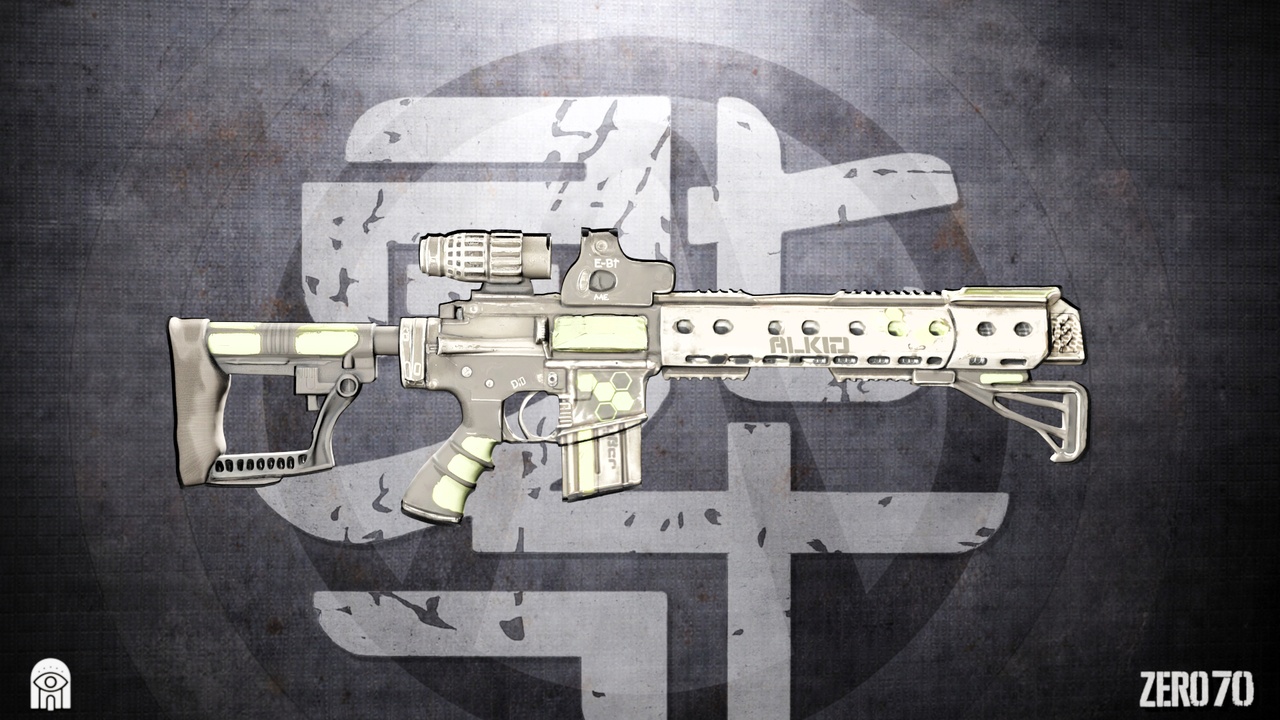 Media 1 for listing Stylized Futuristic Rifle TRIX – Game Ready Weapon