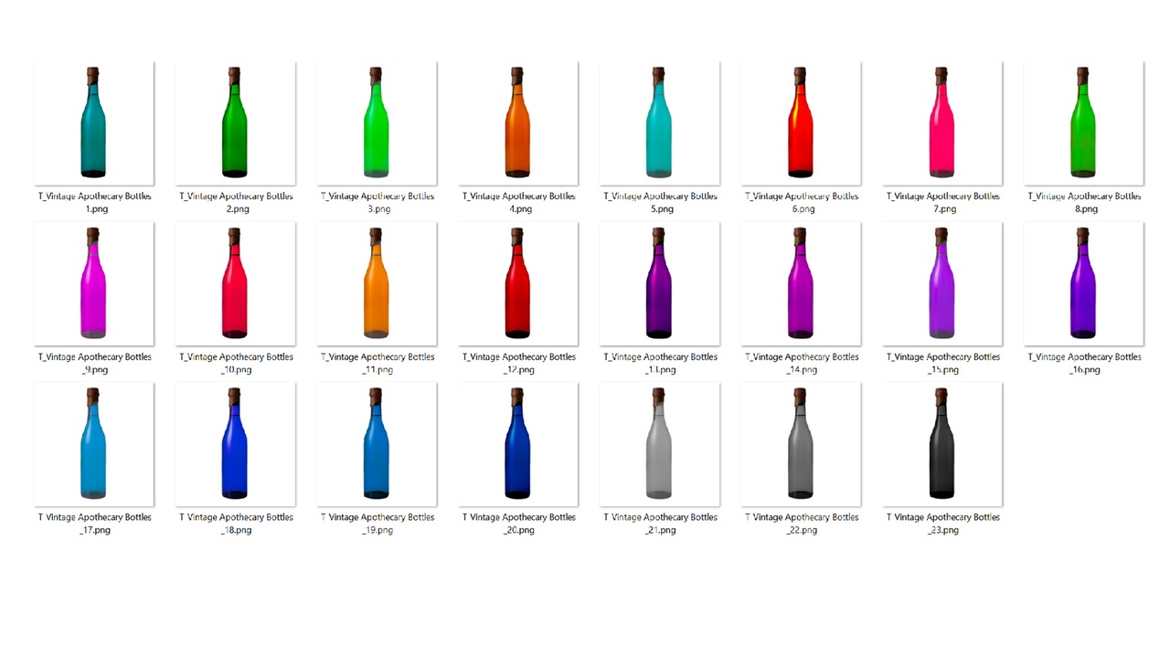 Media 1 for listing 4K Potion Mega Pack – 155 Alchemy Bottles (4096px Transparent PNG)