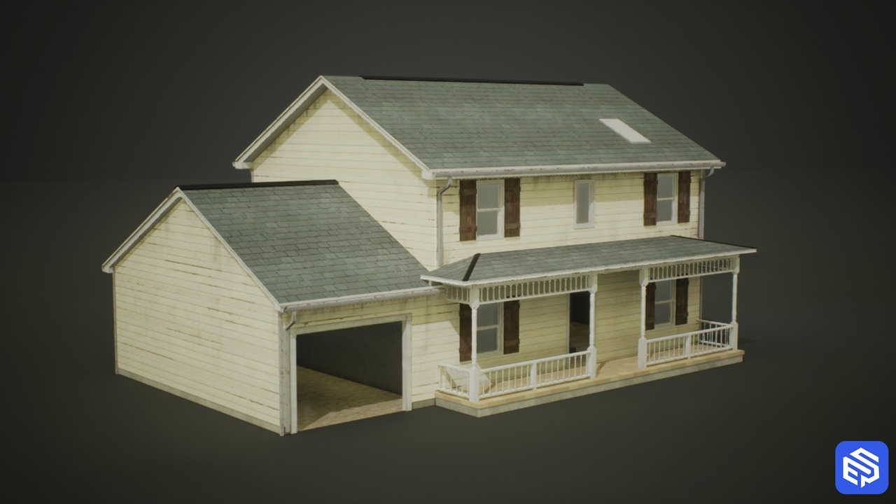 Suburban House / Home - USA (w/Interior) | Fab